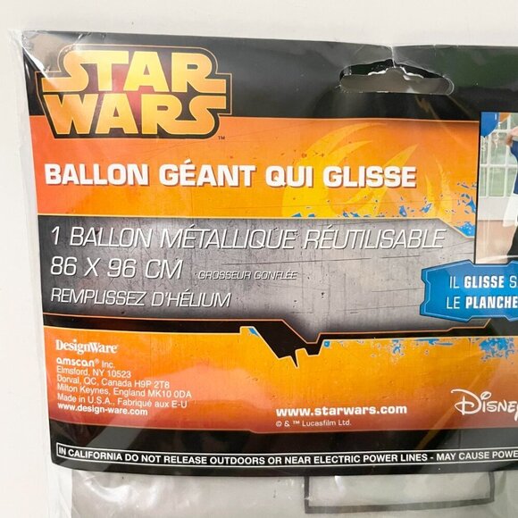 R2-D2 Star Wars Giant Gliding Birthday Balloon 38 Inch Tall Disney - Picture 12 of 16
